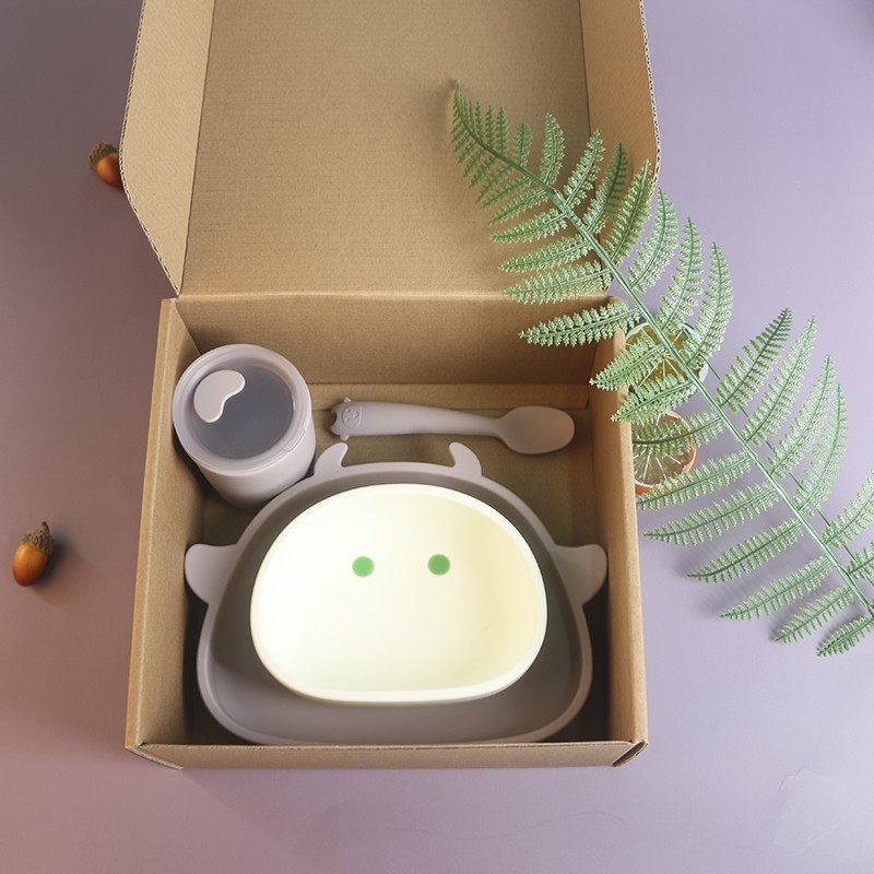 Silicone Feeding Set Manufacturer - Wholesale Suction Plates Training Sippy Cup Spoon Bowl Set