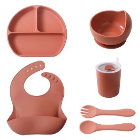 Silicone Kid Dining Set Manufacturer - BPA-Free Food Grade Divided Animal Plates for Baby