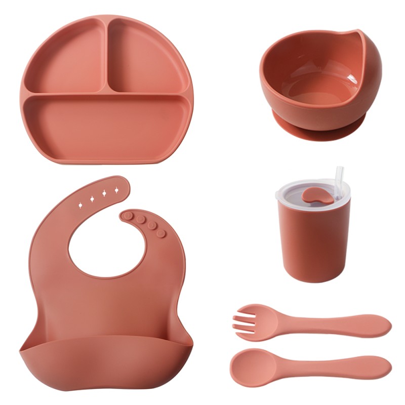 Silicone Kid Dining Set Manufacturer - BPA-Free Food Grade Divided Animal Plates for Baby