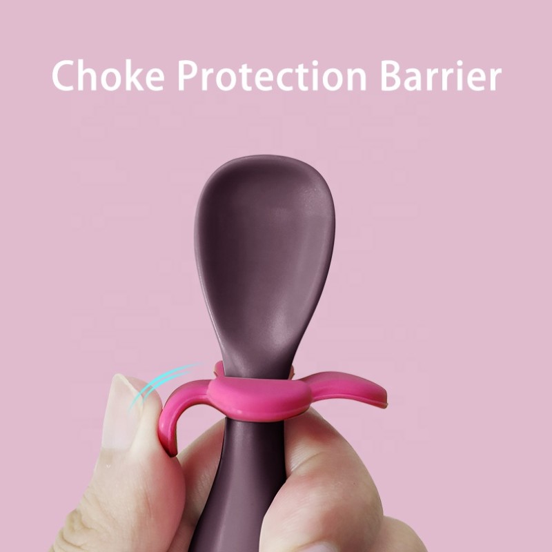 Baby Utensils Set Manufacturer - OEM Free Sample BPA Free Silicon Spoon Toddler Wooden Bamboo Spoon