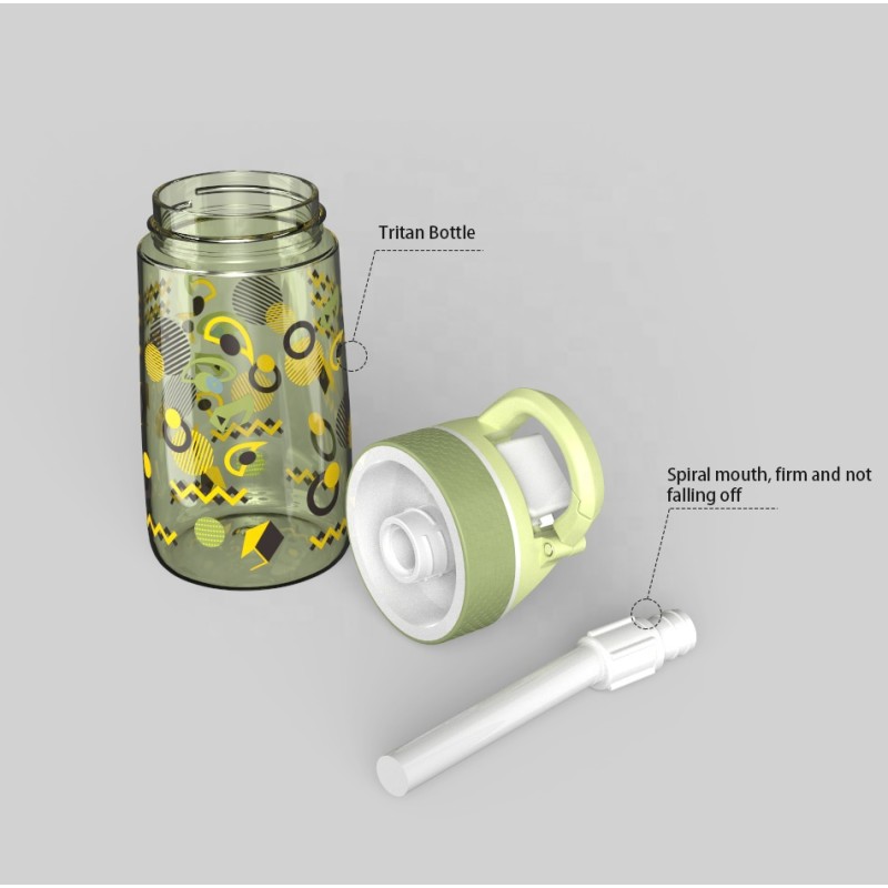 Sports Water Bottle Manufacturer - OEM BPA-Free 450ml Tritan Plastic with Straw Lid for Cycling Camping