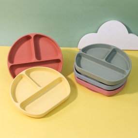 Silicone Dinner Plates Manufacturer - Manufacturer Wholesale Food Grade Divided Suction for Toddlers