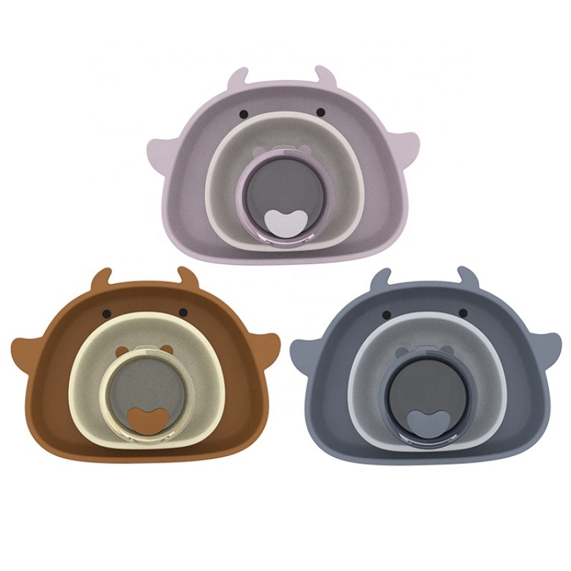 Toddler Dining Set Manufacturer - Kids Silicone Suction Plate Tableware Feeding Bowl Cup Spoon Fork