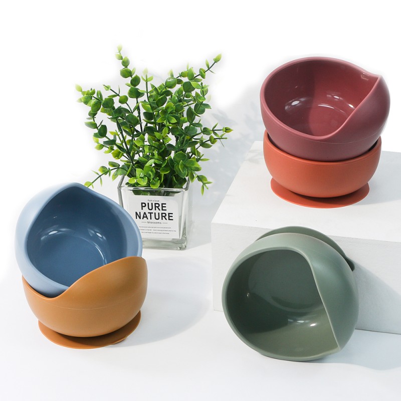 Silicone Snack Bowl Manufacturer - New Custom Toddler Cartoon Pattern No-Spill Food Grade