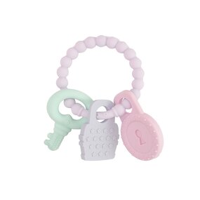 Silicone Teether Toy Manufacturer - New Design Funny Cute Chewable Soft Rubber Ring for Toddler