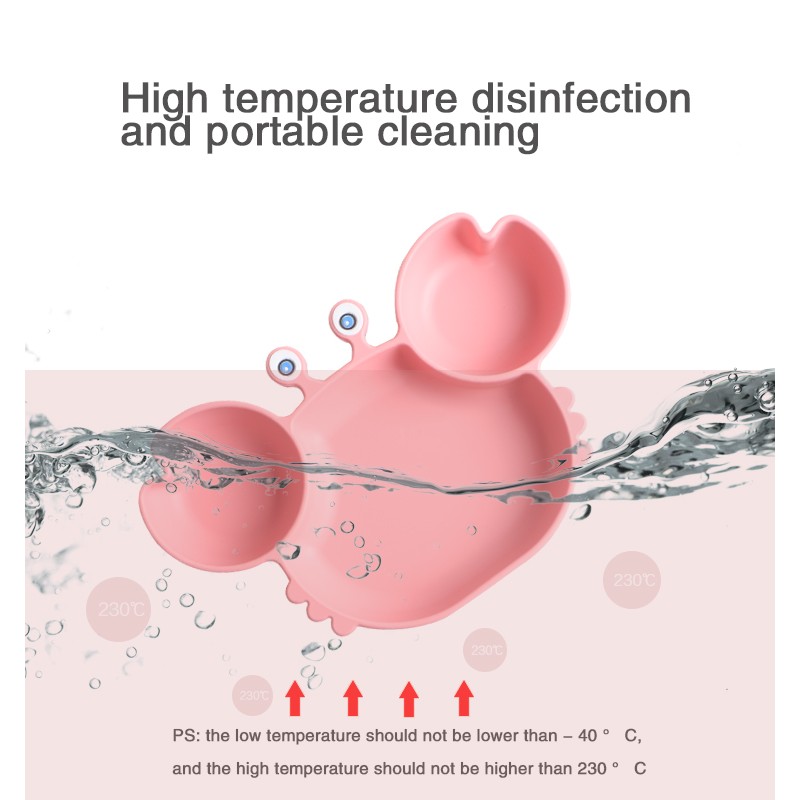 Baby Feeding Set Manufacturer - Hot Style Easy to Wash Non-Toxic Silicone Dish Plate Dishwasher Safe