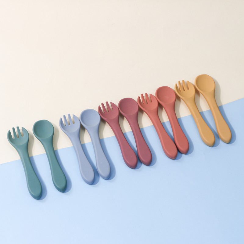 Silicone Baby Spoon Set Manufacturer - Wholesale New Learning Feeding Training Spoons Bendable for Baby