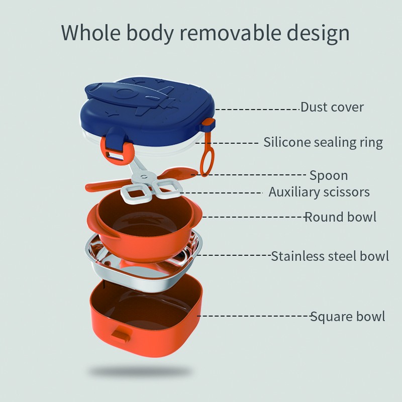 Insulated Lunch Bowl Set Manufacturer - Wholesale Kid Warm Stainless Thermo Food Warmer Bowl with Lid