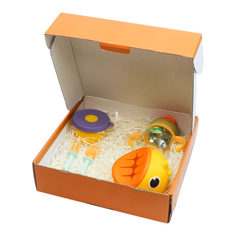 Silicone Baby Cutlery Set Manufacturer - Toddler Food Grade Water Bottle Suction Bowl with Spoon Fork