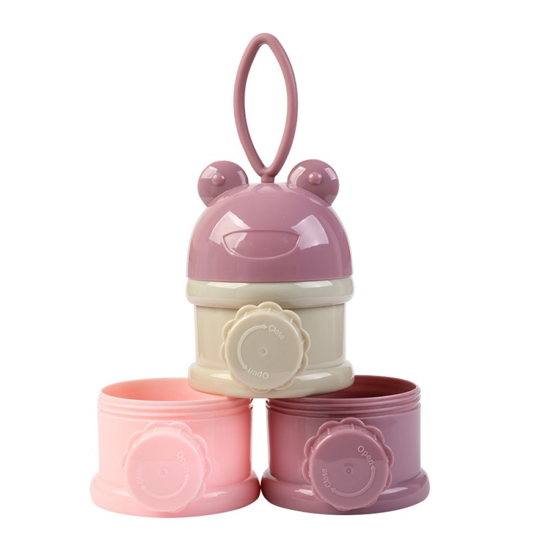 Baby Feeding Set Manufacturer - Wholesale Portable Cartoon Snack Container Formula Dispenser Milk Powder Box