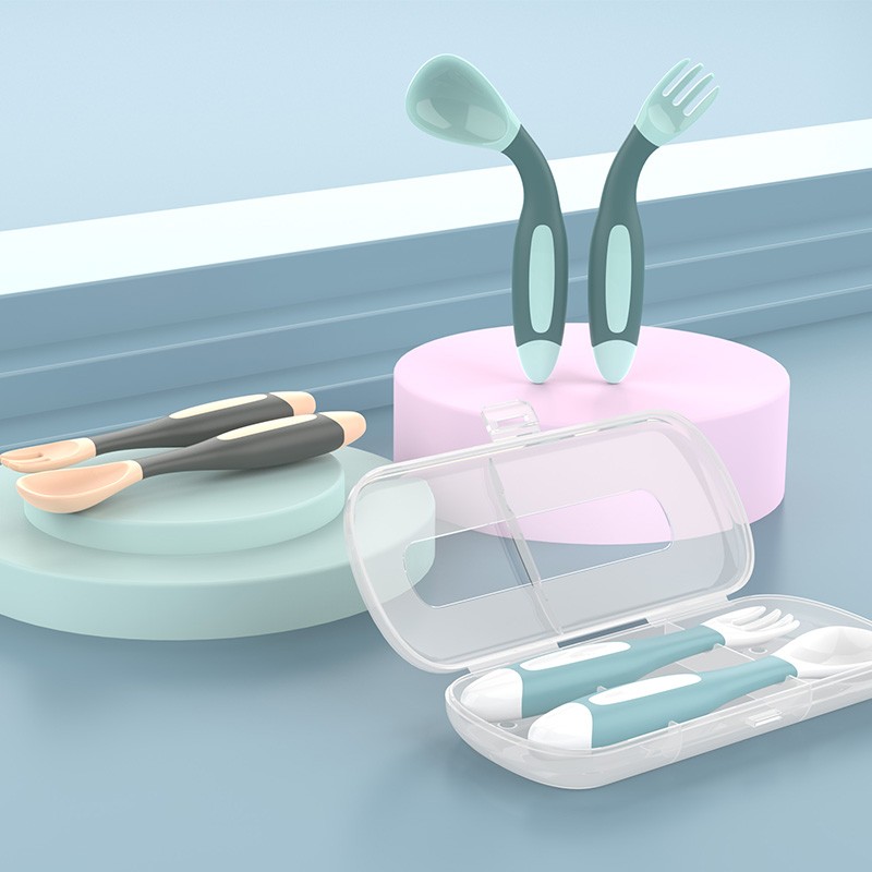 Toddler Cutlery Set Manufacturer - First Training Spoon Fork Promotion Gift Baby Tableware Set