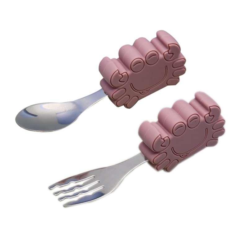Baby Led Weaning Spoons Set Manufacturer - First Stage Feed Cutlery Toddler Tableware Silicone Pre-Spoon Fork