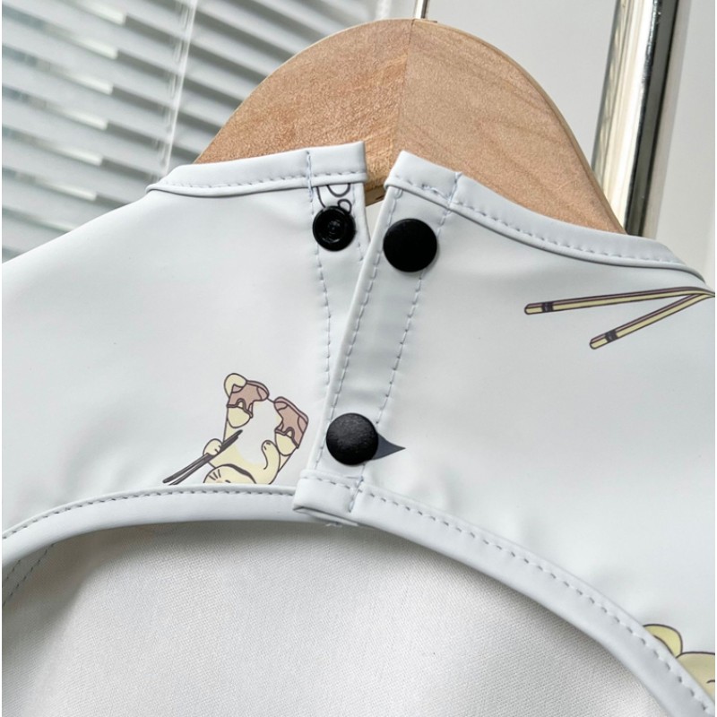 Baby Feeding Apron Manufacturer - Wholesale New Arrival Eco Friendly Waterproof Long Sleeved Smock Bib with Pocket