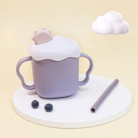 Sippy Cup Manufacturer - Custom 300ml Food Grade Plastic with Lids and Straws for Toddler