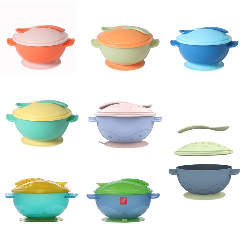 Baby Feeding Bowls Set Manufacturer - Wholesale BPA Free Suction Bowl and Spoon Set for Toddlers