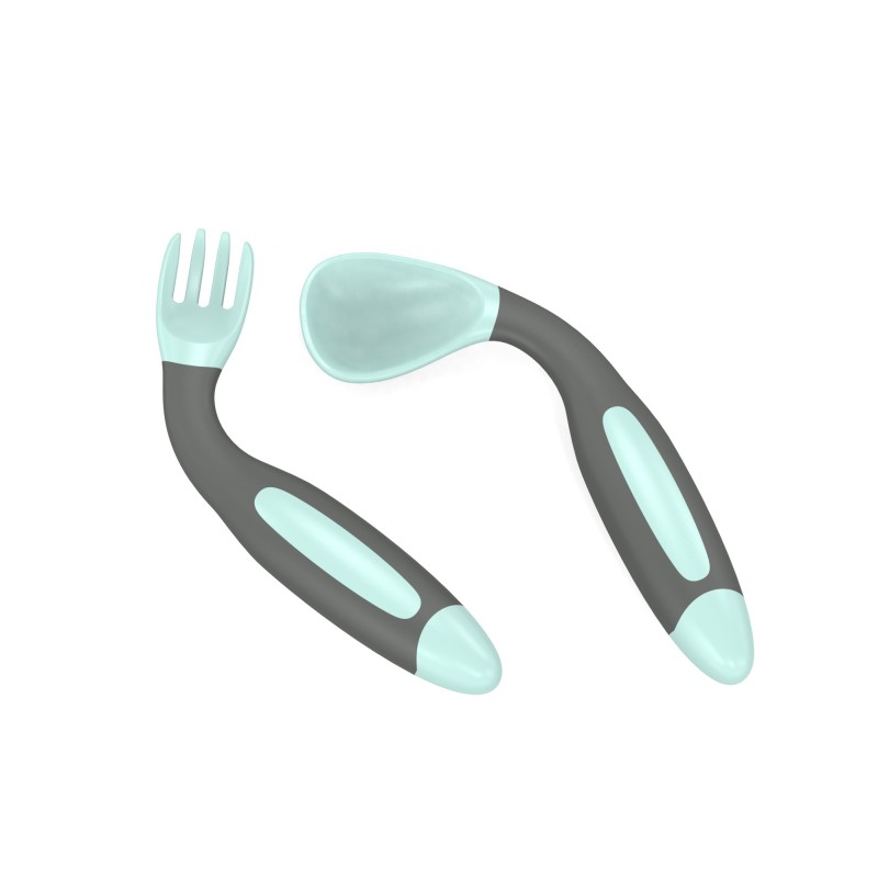 Children Tableware Set Manufacturer - Spoon Fork with Travel Case PP Material for Daily Feeding