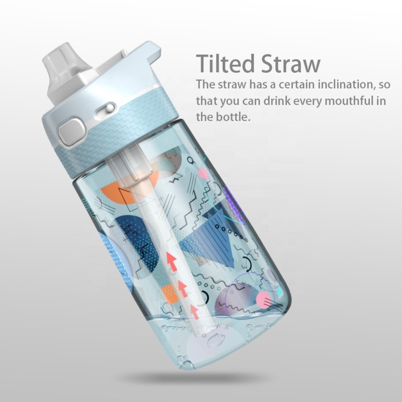 Sports Water Bottle Manufacturer - OEM BPA-Free 450ml Tritan Plastic with Straw Lid for Cycling Camping