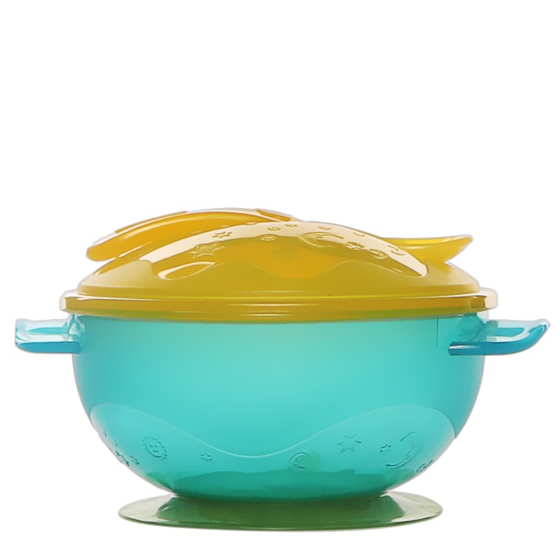 Baby Food Bowl Set Manufacturer - Wholesale BPA Free Plastic Spill Proof Suction Feeding Bowls with Spoon