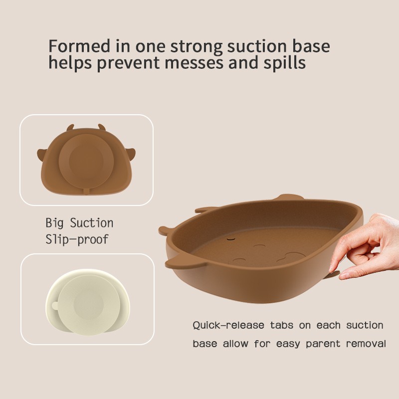 Silicone Feeding Set Manufacturer - Wholesale Suction Plates Training Sippy Cup Spoon Bowl Set