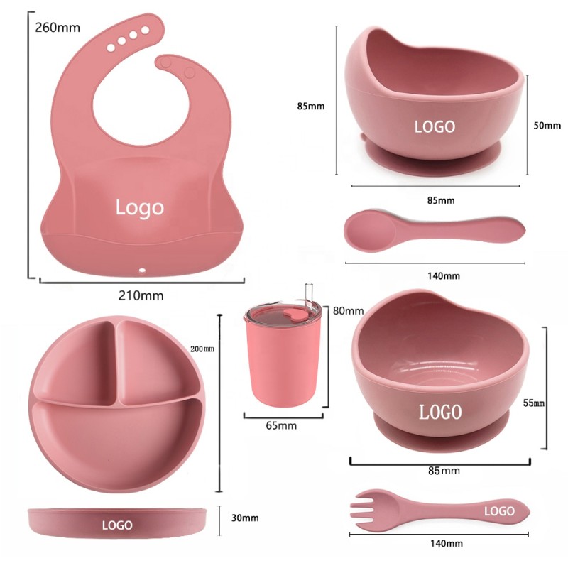 Silicone Baby Feeding Set Manufacturer - New Cutlery Dishes Bowl Spoon Suction Plate Tableware