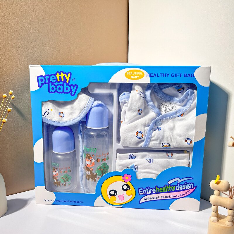 Baby Bottle Set - 5 Piece PP Silicone