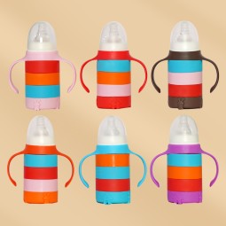 Glass Feeding Bottle - 120ml Silicone Cover