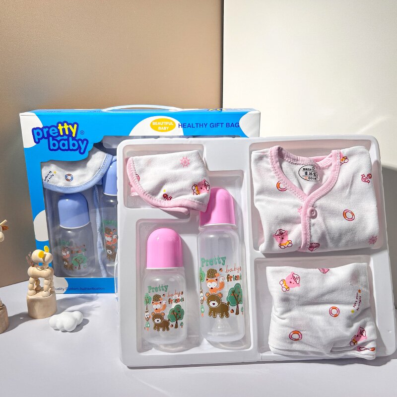 Baby Bottle Set - 5 Piece PP Silicone
