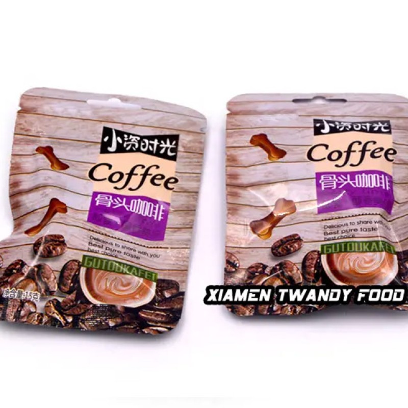 Black Chocolate Bean Coffee Hard Tablet Candy