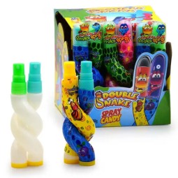 Factory Wholesale Fruit Snake Shape Sweet Sour Spray Liquid Candy