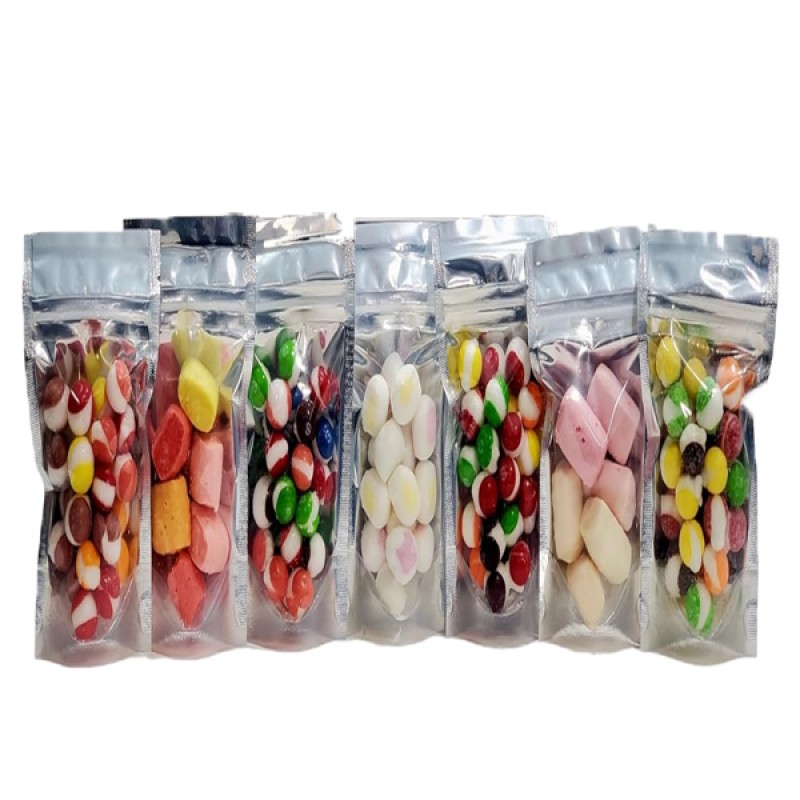 Wholesale Custom Sample Pack Assorted Fruit Flavor Sweet Sour Freeze Dried Gummy Candy