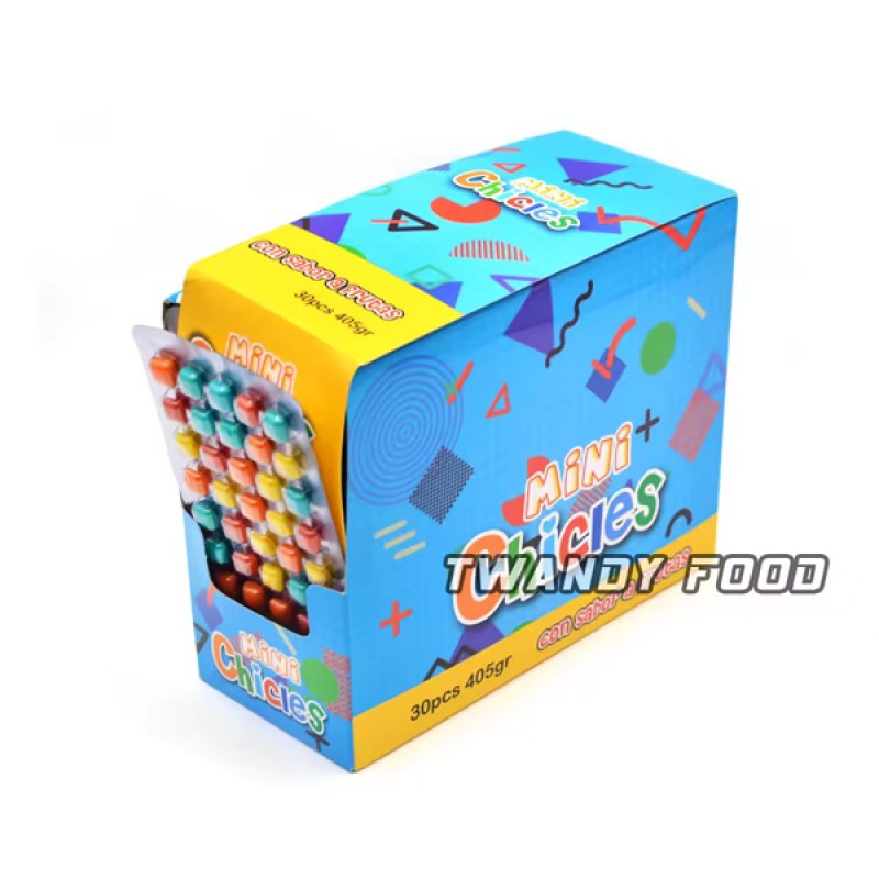 Wholesale Custom Fruity Pillow Shape Fruity Chicle Bubble Gum