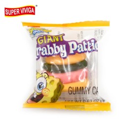 Wholesale Custom Sweet Giant Burger Soft Jelly Gummy Candy