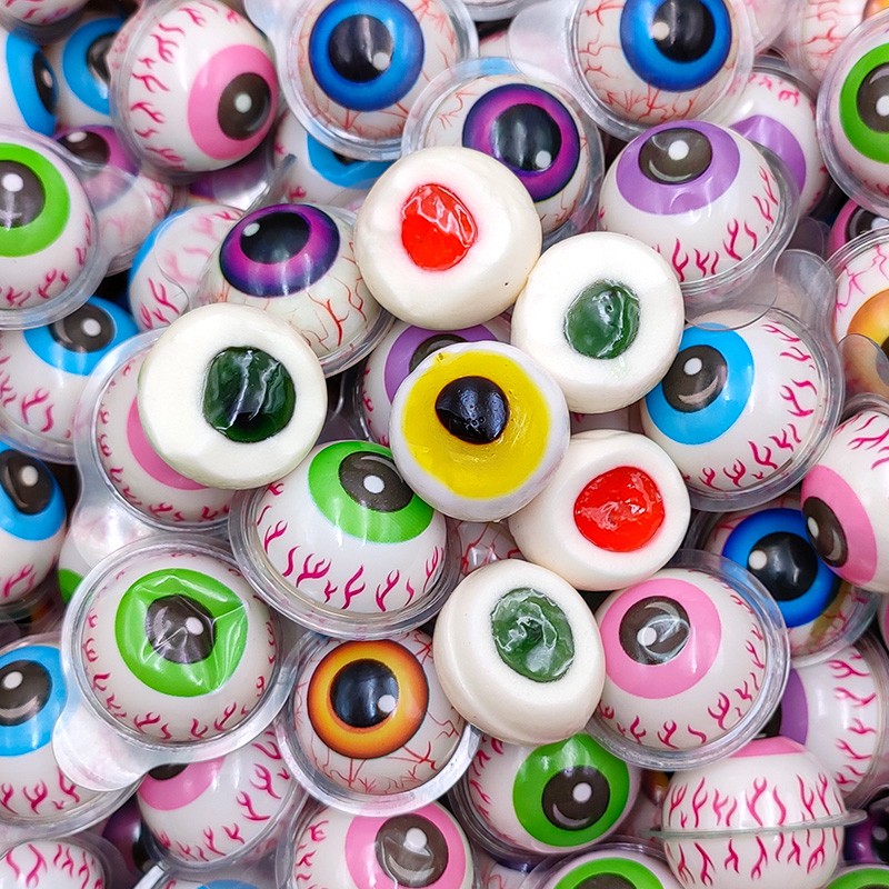 Wholesale Custom Private Label Fruity Eyeball Gummy Candy in Bag Packaging