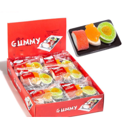 Wholesale Custom Japanese Sweet Fruity Sushi Gummy Candy