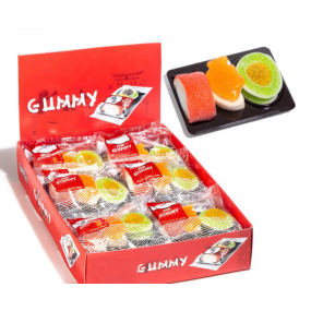 Wholesale Custom Japanese Sweet Fruity Sushi Gummy Candy