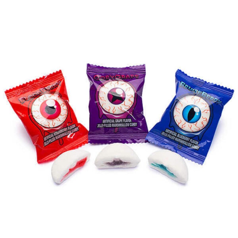 Wholesale Custom Private Label Halal Eyeball Shape Jelly Marshmallow Candy