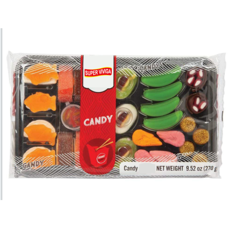 Wholesale Custom Japanese Sweet Fruity Sushi Gummy Candy