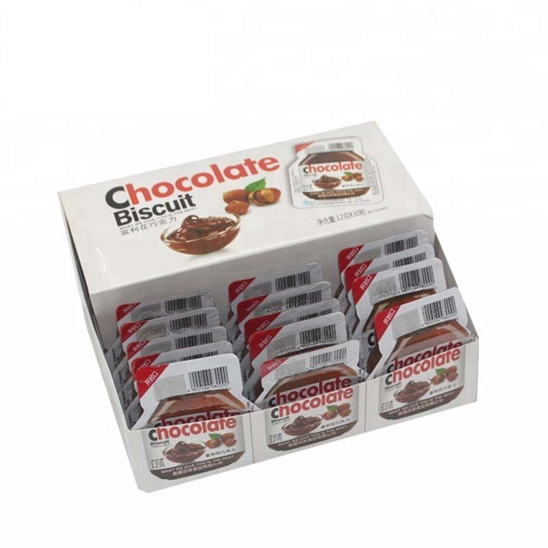 Factory Wholesale Halal Star Chocolate Biscuit Cup Chocolate With Chocolate Jam