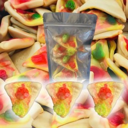 Wholesale Custom Bag Packing Ranibow Sweet Pizza Shape Freeze Dry Candy