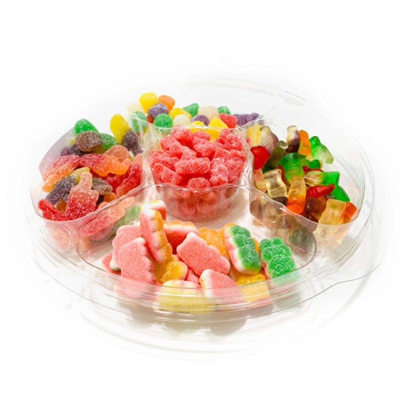 Wholesale Custom Bulk Assorted Rainbow Sweet Sour Fruit Favour Chewy Gummy Candy