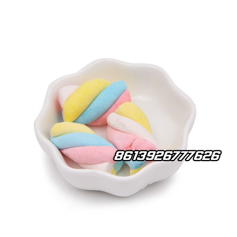 Factory Wholesale Sweet Fruit Flavour Halal Mini Twist Marshmallow Candy
