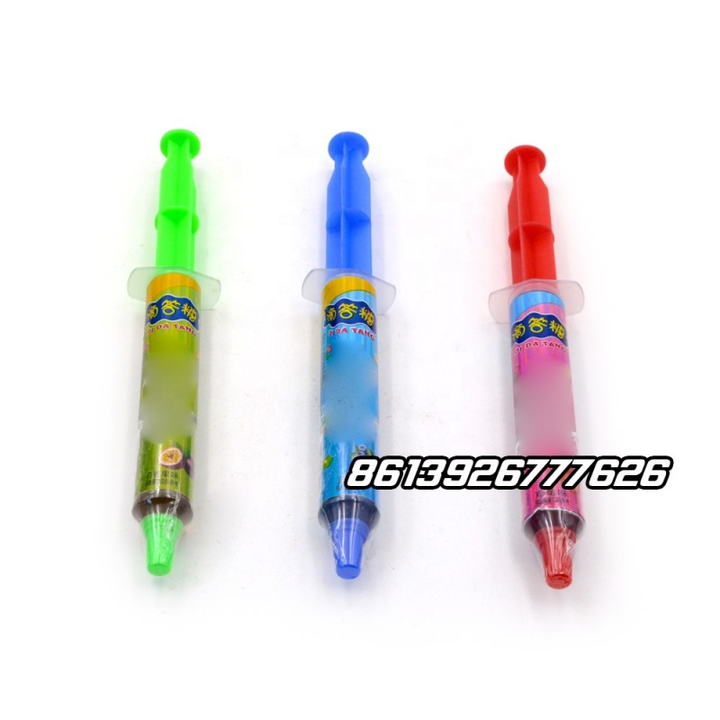Yummy Syringe Shape Fruity Jam Liquid Toy Confectionery