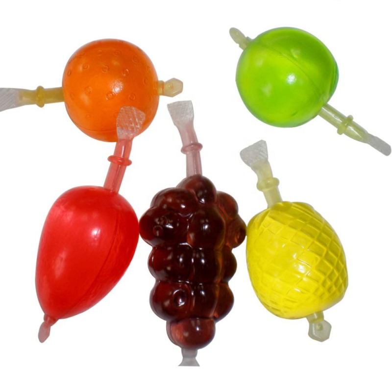 OEM Colorful Cute Fruit Shape Yummy Snack Juice Fruit Jelly Candy
