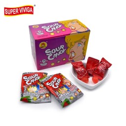Wholesale Custom Fruity Super Sour Hard Candy