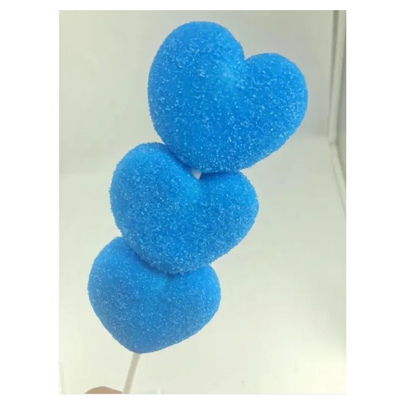 OEM Colorful Sweet Heart Shape Marshmallow Lollipop