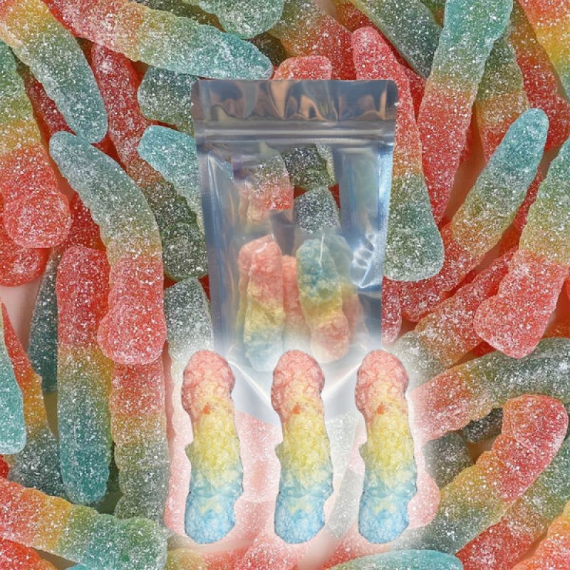 Wholesale Custom Rainbow Sweet Bear Shape Freeze Dry Candy Fruity Flavor Packed in Bulk Bag