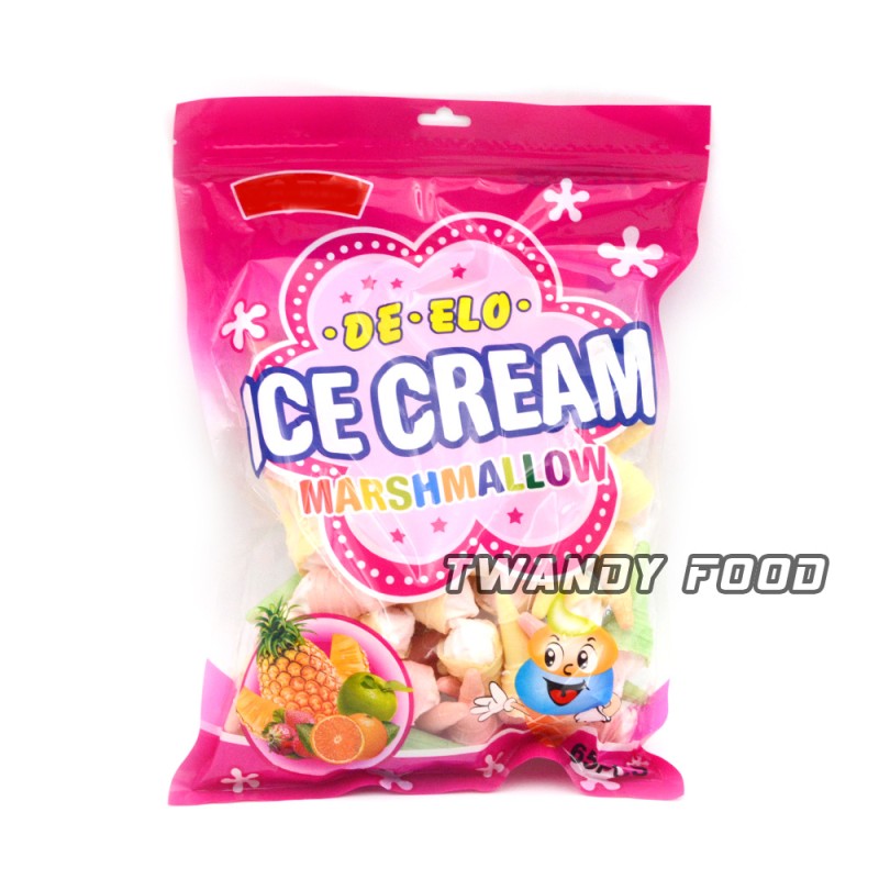 Factory Wholesale Halal Sweet Fruit Crispy Cone Ice Cream Marshmallow
