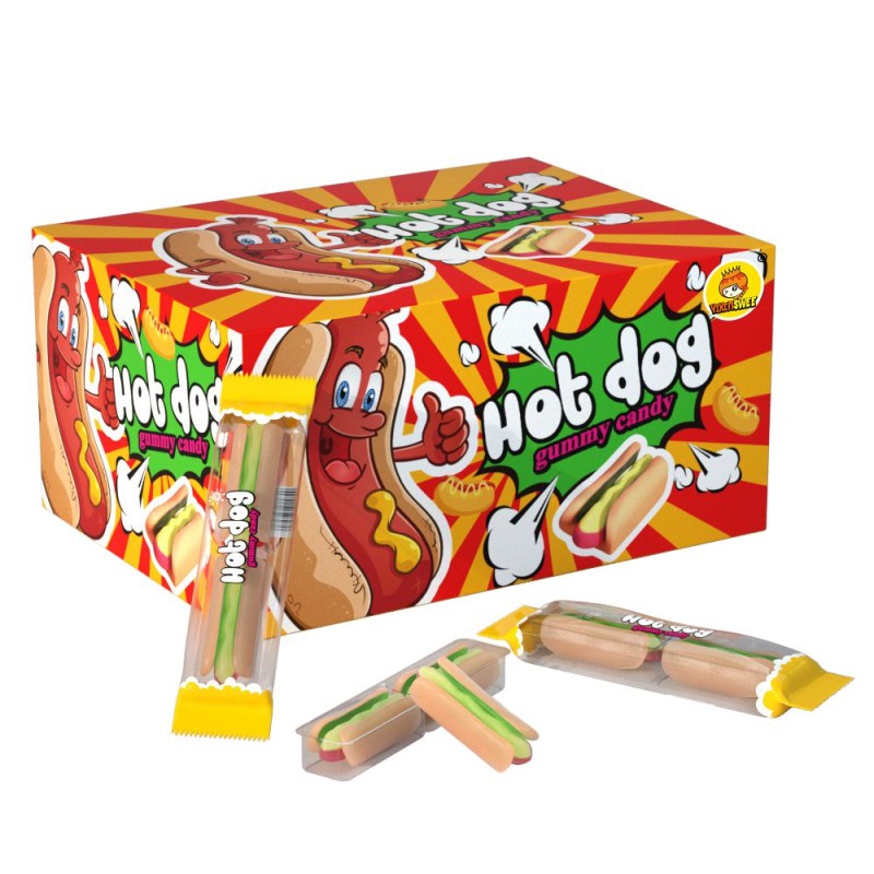OEM Factory Price Hot Dog Marshmallow Gummy Candy