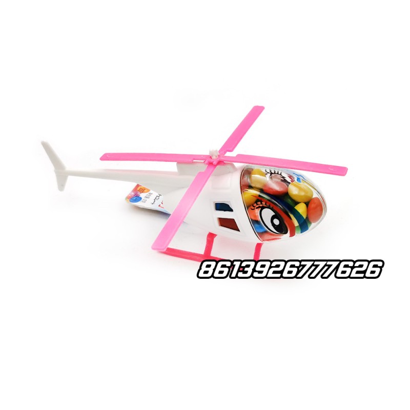 Funny Airplane Shape Shantou Toy Candy With Chocolate Beans