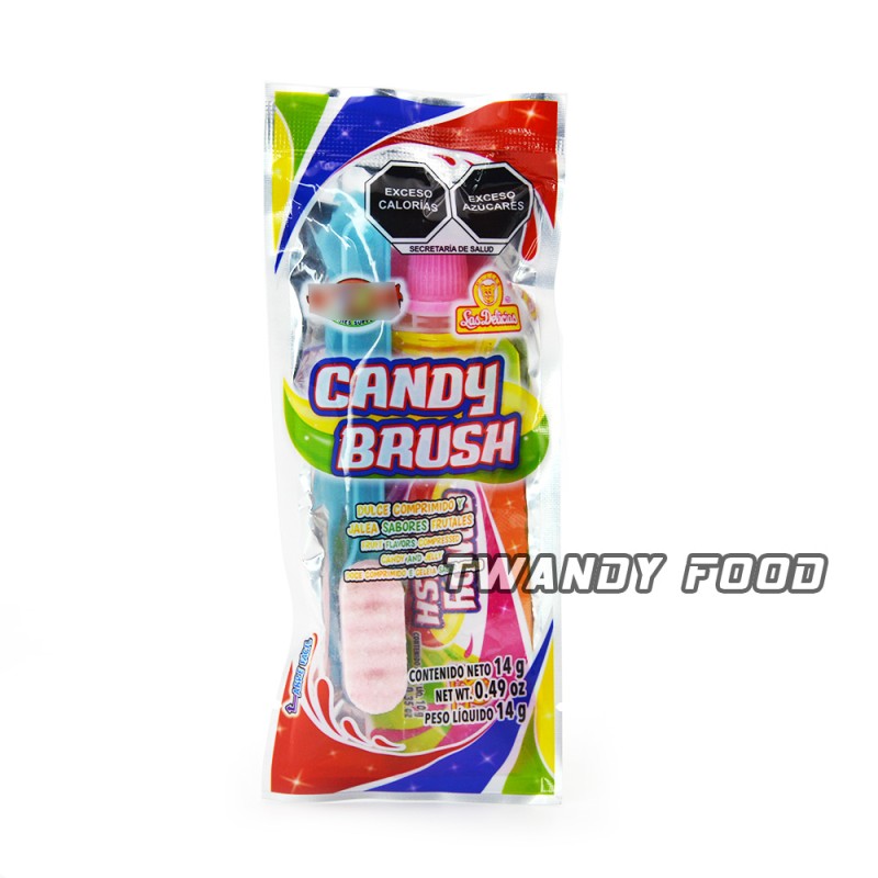 OEM Toothpaste Brush Shape Fruit Flavor Gummy Jelly Candy